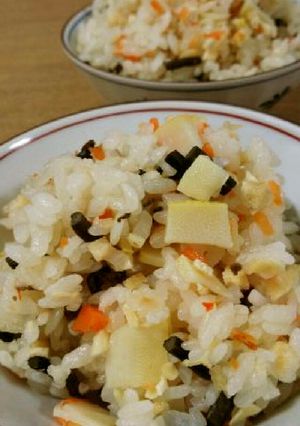 竹の子ワラビご飯-レシピのメイン写真