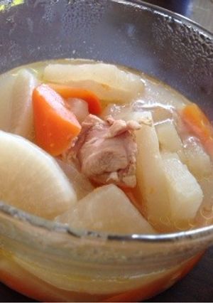 大根と鶏のコンソメバター煮＊-レシピのメイン写真