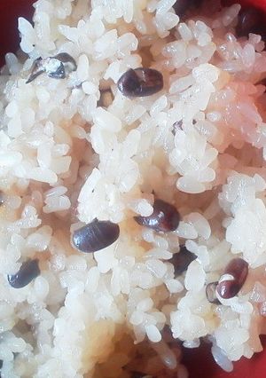 炊飯器で赤飯おすすめのモチ米比率！-レシピのメイン写真