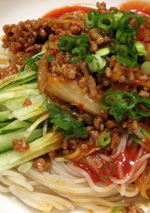 キムチそぼろピビン麺-レシピのメイン写真