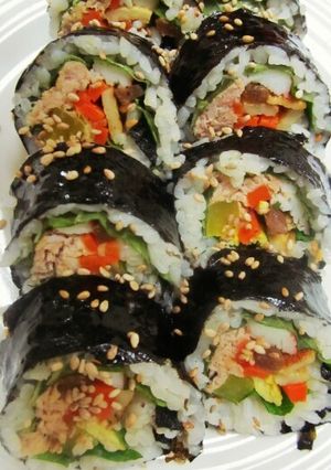本場の味を自宅で♪韓国海苔巻きキムパブ-レシピのメイン写真