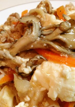 とろ~っと 豆腐と舞茸の炒め-レシピのメイン写真