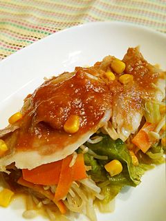 フライパンde豚肉のちゃんちゃん焼き-レシピのメイン写真