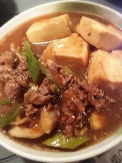 簡単☆すき焼き風あんかけ肉豆腐-レシピのメイン写真