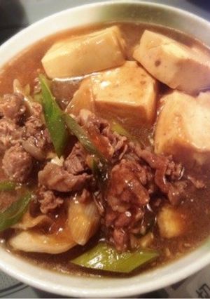 簡単☆すき焼き風あんかけ肉豆腐-レシピのメイン写真