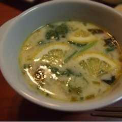 รูปของ タイ風！パクチーのクリームスープ