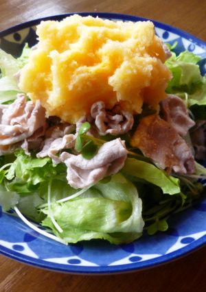 黄身おろしの豚しゃぶサラダ♪-レシピのメイン写真