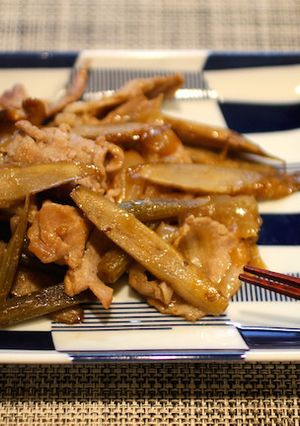 豚肉と蕗とごぼうの炒め物-レシピのメイン写真