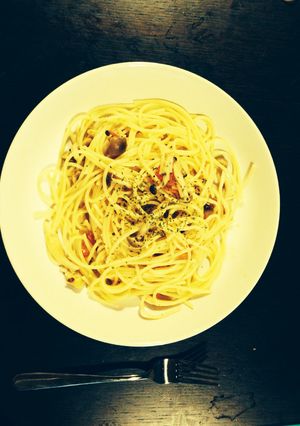 しめじとトマトのスパゲッティ♪-レシピのメイン写真