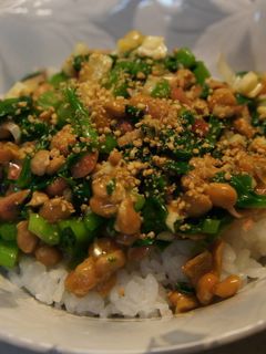 納豆とつるむらさきのネバネバ丼-レシピのメイン写真