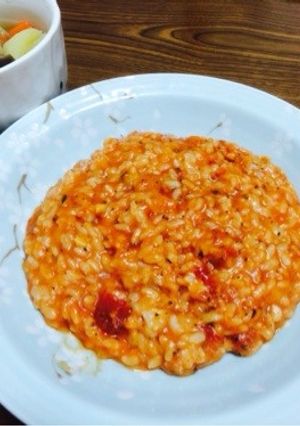 ポトフのスープでトマトリゾット。-レシピのメイン写真