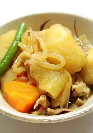 煮崩れたところが美味しい、豚こま肉じゃが-レシピのメイン写真