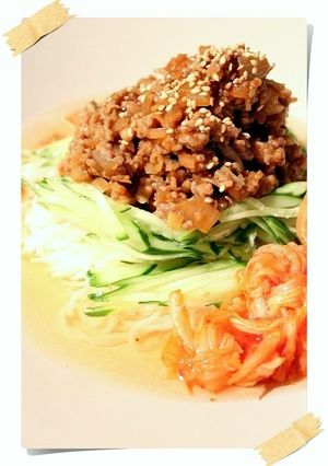 暑い日にぴったり♪ピリ辛肉味噌の冷麺-レシピのメイン写真