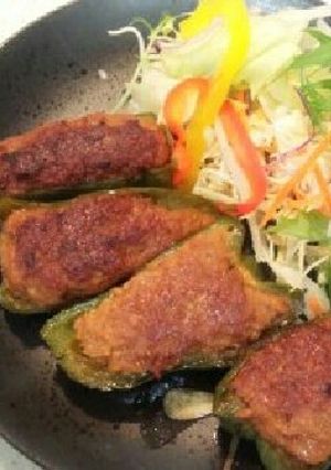 みんな大好き！簡単ピーマンの肉詰め-レシピのメイン写真