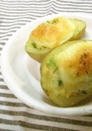 新じゃがとエンドウの味噌マヨ焼き-レシピのメイン写真