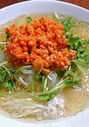 じゃじゃ麺風冷麺梅とろろ仕立て-レシピのメイン写真