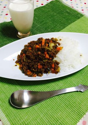 簡単!牛豚合挽きミンチのドライカレー★-レシピのメイン写真