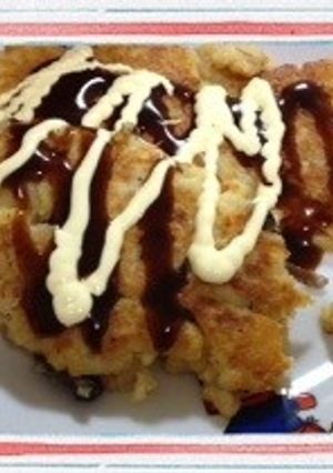 べちゃっと失敗した炊込みご飯でお好み焼き-レシピのメイン写真