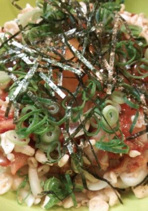 キムチ納豆混ぜうどん-レシピのメイン写真