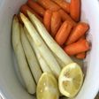 ホワイトアスパラとにんじんのグリル