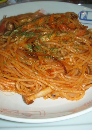 我が家のナポリタンスパ-レシピのメイン写真
