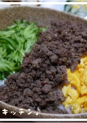 コストコプルコギで簡単三色そぼろ丼-レシピのメイン写真