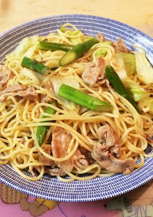 豚肉とアスパラのパスタ-レシピのメイン写真