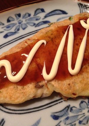 【小麦粉不使用】山芋のお好み焼き風-レシピのメイン写真