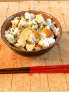 竹の子と刻み昆布のあと混ぜご飯-レシピのメイン写真