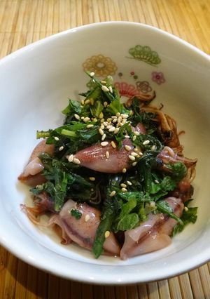 ほたるいかの胡麻ドレッシング和え-レシピのメイン写真