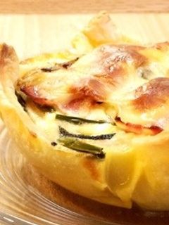 簡単 まあるいキッシュ 野菜たっぷり-レシピのメイン写真