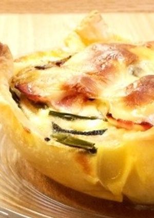 簡単 まあるいキッシュ 野菜たっぷり-レシピのメイン写真