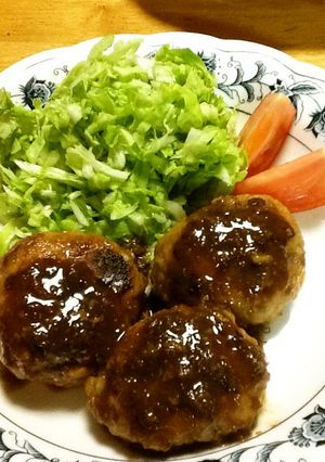 豚ひき肉でつくね風バーグ-レシピのメイン写真