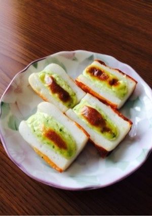 お弁当に♪ちくわのマヨバジル焼き。-レシピのメイン写真