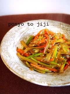 セロリと人参のきんぴら*砂糖なし*-レシピのメイン写真