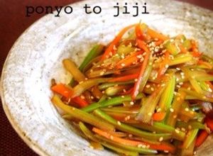 セロリと人参のきんぴら＊砂糖なし＊-レシピのメイン写真