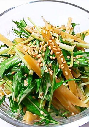 干し芋と水菜のマヨポン酢和え-レシピのメイン写真