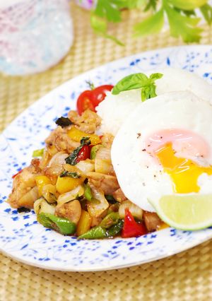 ランチやワンプレートガパオ♡辛さ調節可能-レシピのメイン写真