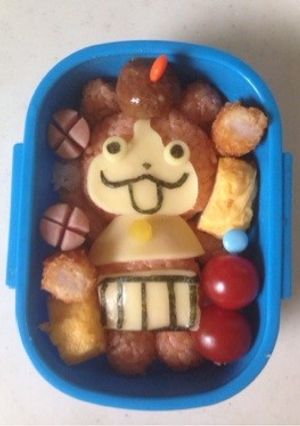 ジバニャン体付きキャラ弁-レシピのメイン写真