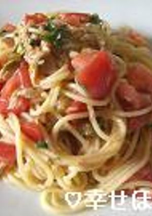 はなまるのトマトとツナの冷製パスタ♪-レシピのメイン写真