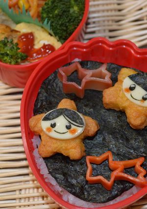 ★星ナゲットでキャラ弁★七夕にも。。-レシピのメイン写真
