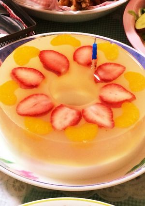 二段のゼリーケーキ☆一歳の誕生日-レシピのメイン写真