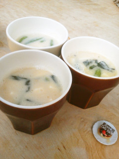 子供でも作れる★豆乳入りのお味噌汁-レシピのメイン写真