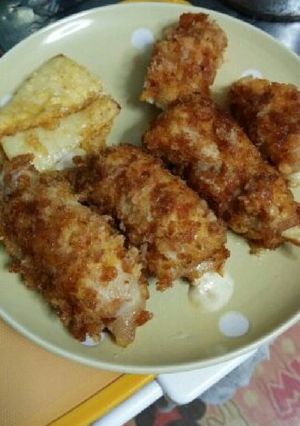 タケノコ・チーズの豚肉巻き揚げ-レシピのメイン写真