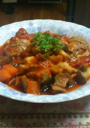 時短簡単!フライパンでチキンのトマト煮-レシピのメイン写真
