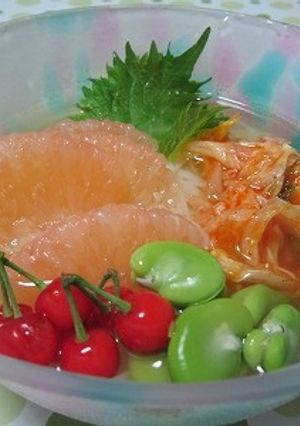 フルーツ冷麺-レシピのメイン写真