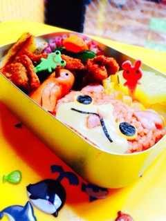 遠足弁当*妖怪ウォッチジバニャンキャラ弁-レシピのメイン写真