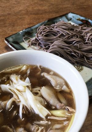 鴨せいろ風☆豚バラのつけ蕎麦-レシピのメイン写真