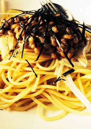 簡単☆我が家のなっとうパスタ-レシピのメイン写真