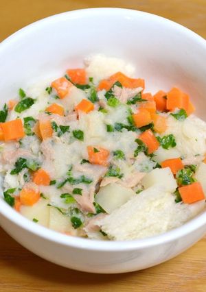 離乳食*中期～『野菜たっぷりのパン粥』-レシピのメイン写真